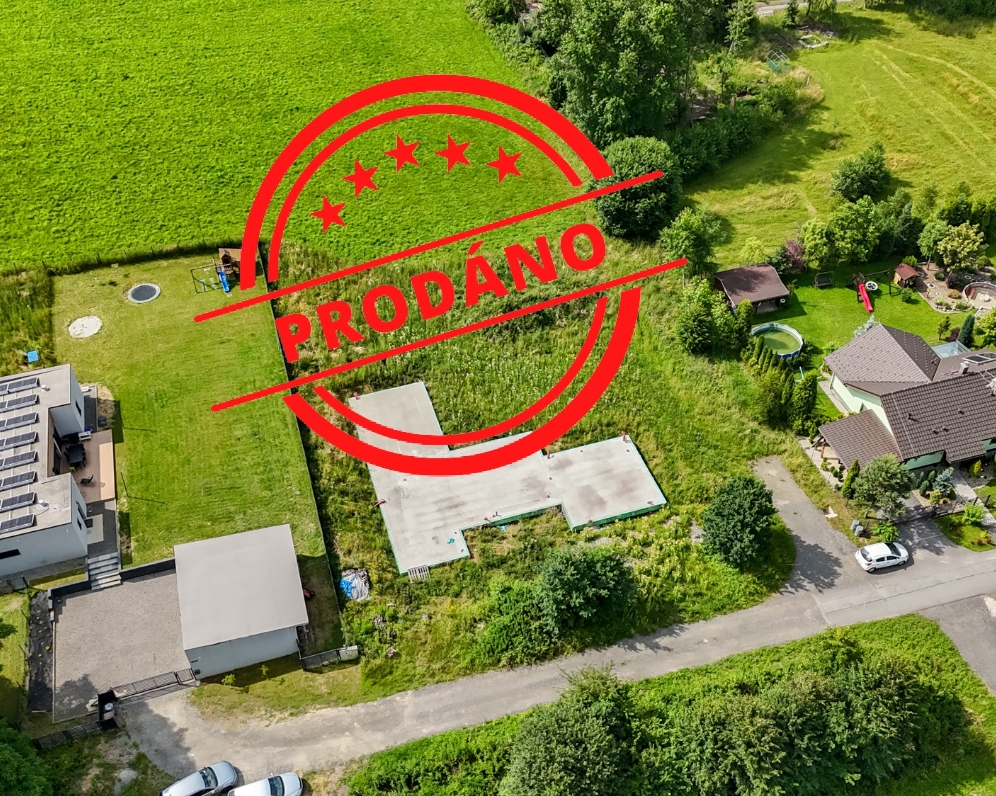 Prodej stavebního pozemku se základovou deskou a povolením, 2270 m2, Stonava