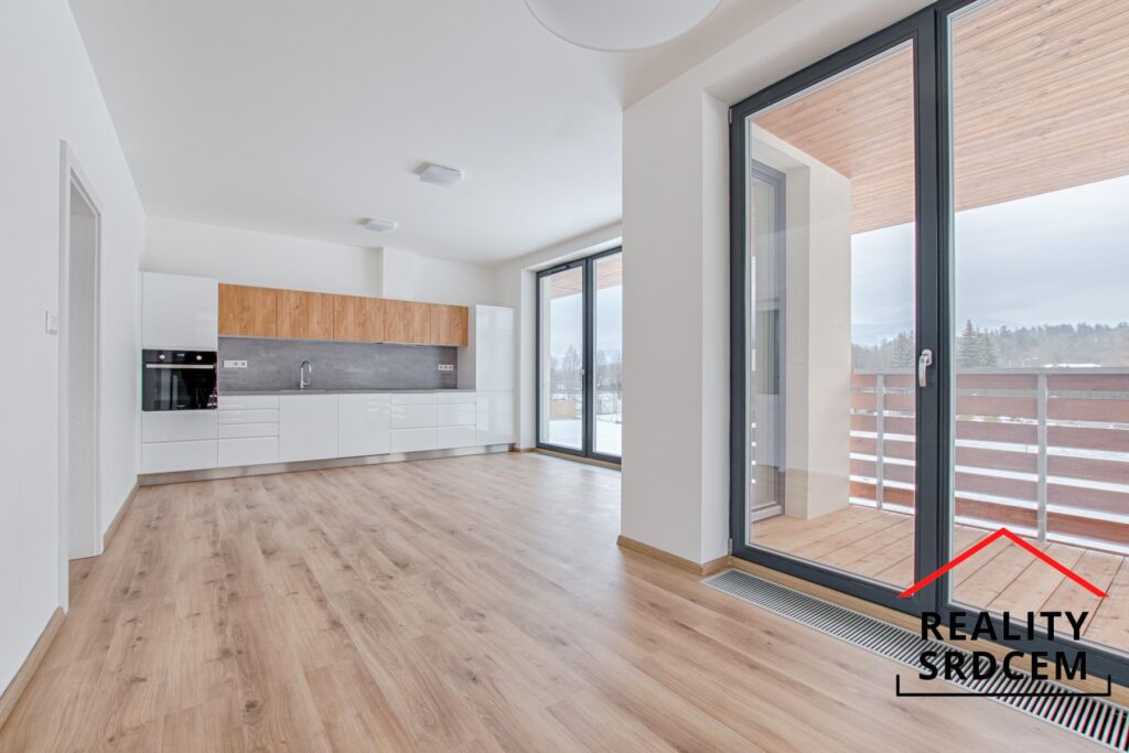 Pronájem moderního bytu 2+kk s terasou, rezidence Za Kostelem, Čeladná